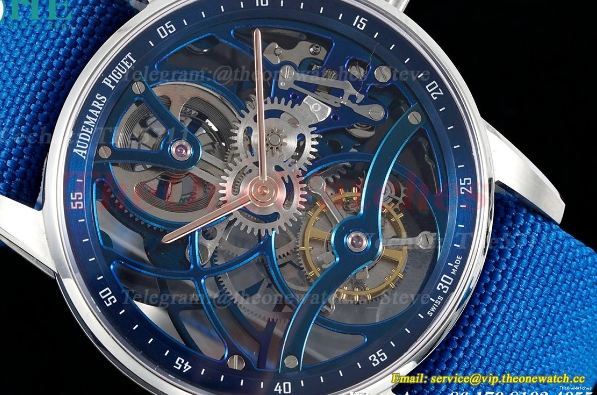 SS Toub 26600NB 41mm NY Skeleton Dial APPF Code11.59 1230